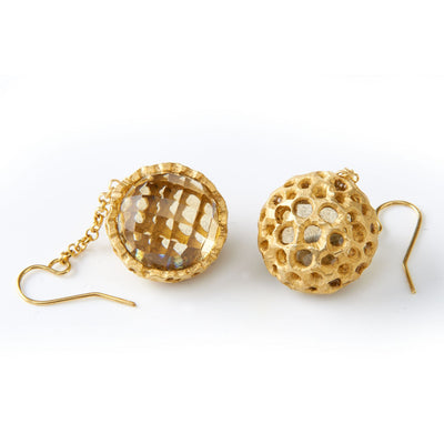 Smeidi Honeycomb Earrings | Heidi & Co. | 3 Labels 1 Mission
